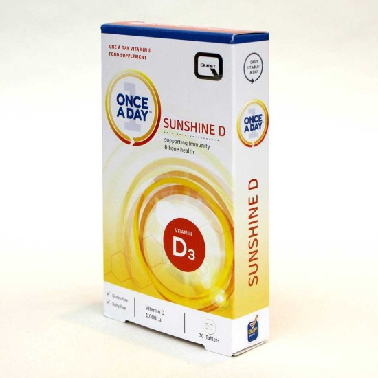 Quest Once A Day Vitamin D3 (sunshine) 30 Tablets